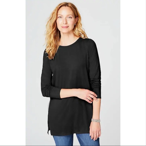 NEW J. Jill Supima Cotton Forward Seam Tunic Top - Picture 6 of 6